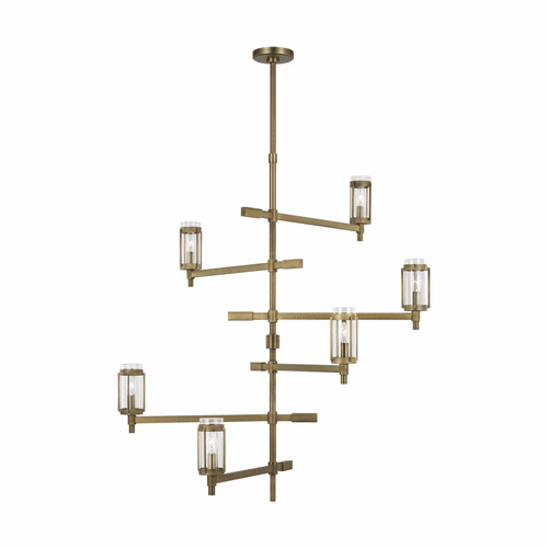 Ralph Lauren Flynn 6-LT Chandelier - Brass - LC1046TWB