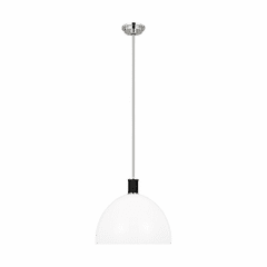 Ralph Lauren Hadley 1-LT Large Pendant - Polished Nickel - LP1061PNMG