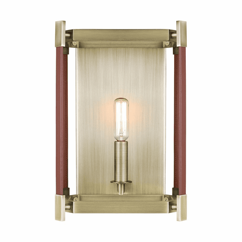 Ralph Lauren Hadley 1-LT Wall Sconce - Time Worn Brass - LW1061TWB