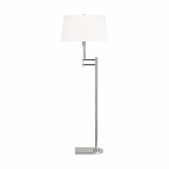 Ralph Lauren Jake 1-LT Floor Lamp - Nickel - LT1121PN1