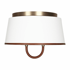 Ralph Lauren Katie 2-LT Flush Mount - Brass - LF1002TWB