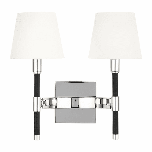 Ralph Lauren Katie 2-LT Wall Sconce - Nickel - LW1022PN