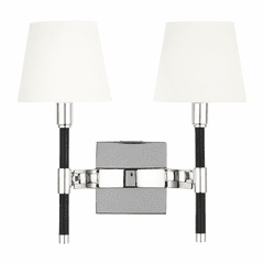Ralph Lauren Katie 2-LT Wall Sconce - Nickel - LW1022PN