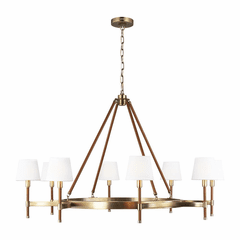 Ralph Lauren Katie 8-LT Chandelier - Brass - LC1018TWB