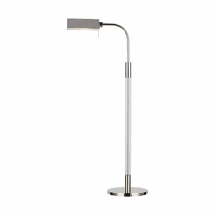 Ralph Lauren Robert 1-LT Task Floor Lamp - Nickel - LT1061PN1