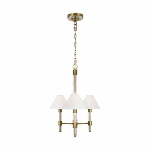 Ralph Lauren Robert 3-LT Chandelier - Brass - LC1083TWB