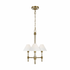 Ralph Lauren Robert 3-LT Chandelier - Brass - LC1083TWB