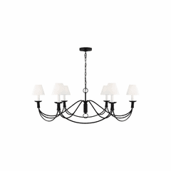 Ralph Lauren Sullivan 6-LT Medium Chandelier - Aged Iron - LC1196AI