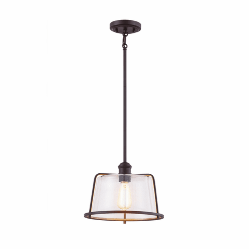 Revere 12" 1-Light Pendant - Dark Bronze - FSN-4423-SEED-DBRZ