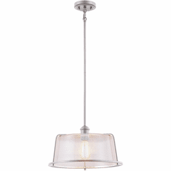 Revere 16" 1-Light Pendant - Brushed Nickel - FSN-4424-SEED-NCKL