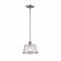 Revere 9" 1-Light Pendant - Brushed Nickel - FSN-4422-SEED-NCKL