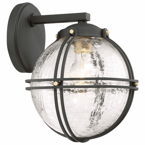 Rond Outdoor Wall Mount - Black W/Honey Gold Highlight - 71232-661