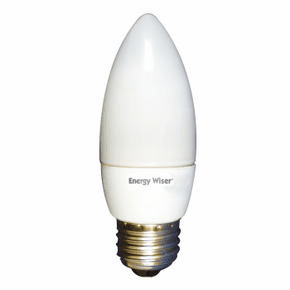 S7315 Chandelier Medium E26 Base  7 Watt Compact Fluorescent Soft White 