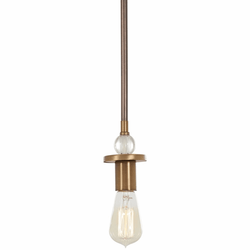 Safra 1-LT Mini Pendant - Harvard Court Bronze W/Natural - 4731-113