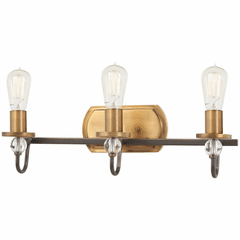 Safra 3-LT Bath Light - Harvard Court Bronze W/Natural - 4723-113 Safra 3-LT Bath Light - Harvard Court Bronze W/Natural - 4723-113