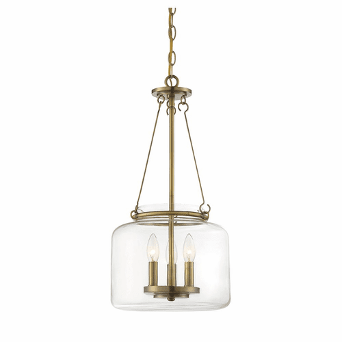 Savoy House Akron 3-LT Pendant - Warm Brass - 7-9006-3-322