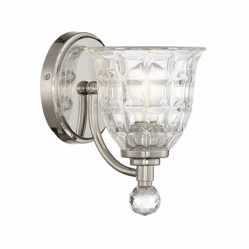 Savoy House Birone 1-LT Sconce - Polished Nickel - 9-880-1-109