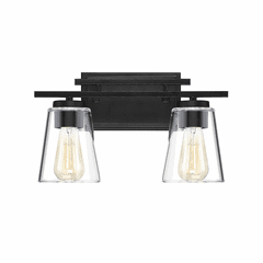 Savoy House Calhoun 2-LT Bath Bar - Black - 8-1020-2-BK Savoy House Calhoun 2-LT Bath Bar - Black - 8-1020-2-BK