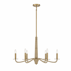 Savoy House Cannon 6-Light Chandelier - Brass and Rope - 1-1824-6-320