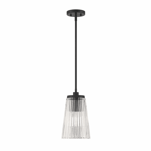 Savoy House Chantilly 1-Light Pendant - Matte Black - 7-1742-1-89