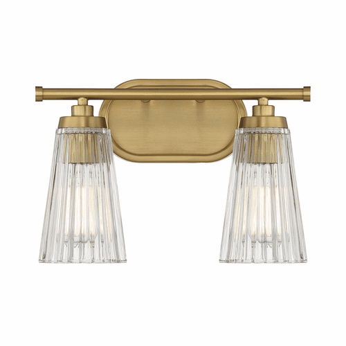 Savoy House Chantilly 2-Light Bathroom Vanity Light - Brass - 8-1745-2-322