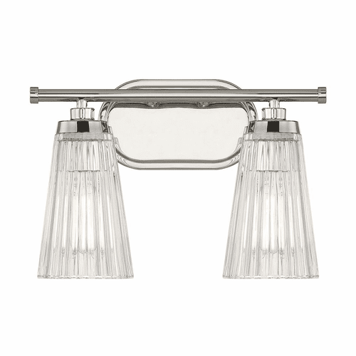 Savoy House Chantilly 2-LT Bath Vanity Light - Polished Nickel - 8-1745-2-109