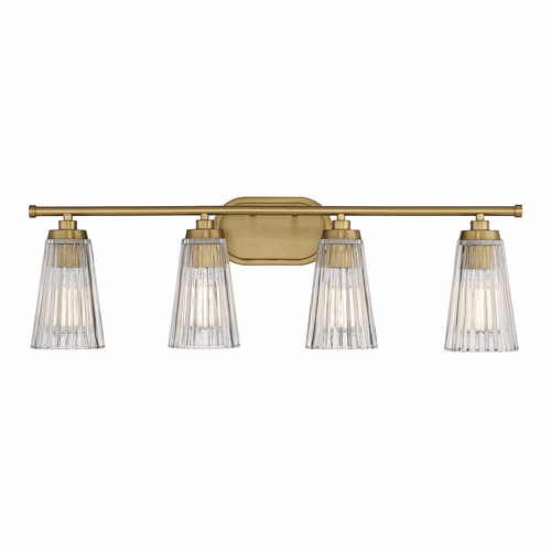 Savoy House Chantilly 4-Light Bathroom Vanity Light - Brass - 8-1745-4-322
