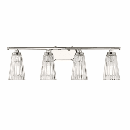 Savoy House Chantilly 4-LT Bath Vanity Light - Polished Nickel - 8-1745-4-109