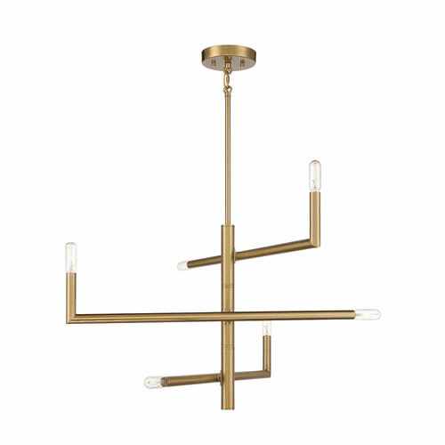 Savoy House Cristofer 6-Light Chandelier - Brass - 1-1623-6-322