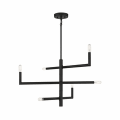 Savoy House Cristofer 6-Light Chandelier - Matte Black - 1-1623-6-89