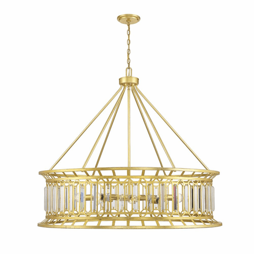 Savoy House Daintree 10-Light Chandelier - True Gold - 1-1946-10-260