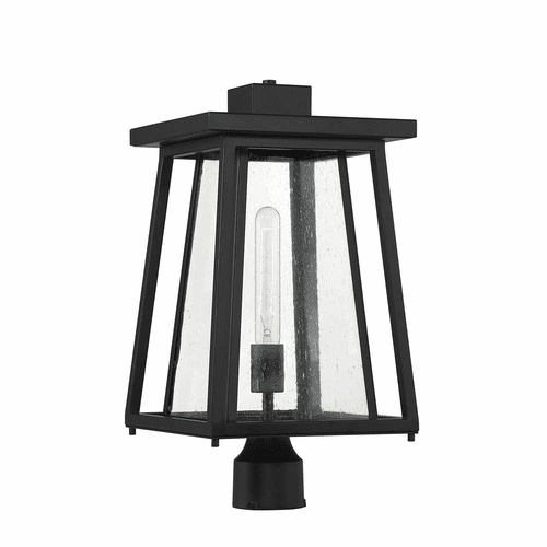Savoy House Denver 1-Light Outdoor Post Lantern - Matte Black - 5-2024-BK