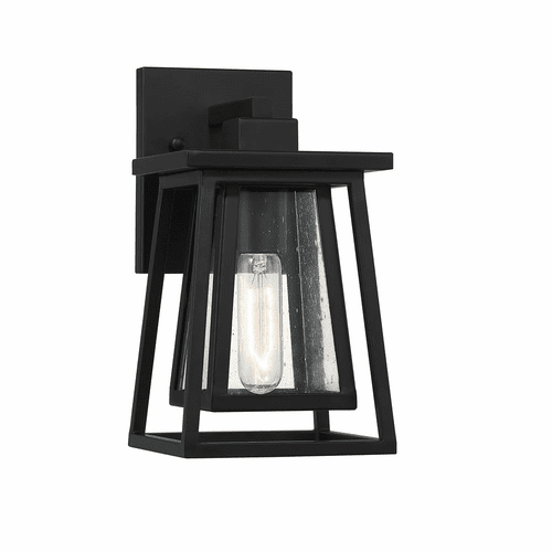 Savoy House Denver 1-Light Outdoor Wall Lantern - Matte Black - 5-2020-BK