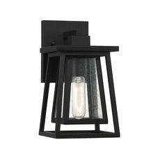 Savoy House Denver 1-Light Outdoor Wall Lantern - Matte Black - 5-2020-BK Savoy House Denver 1-Light Outdoor Wall Lantern - Matte Black - 5-2020-BK