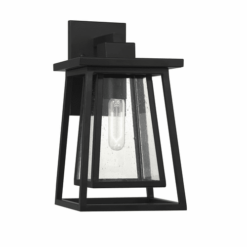 Savoy House Denver 1-Light Outdoor Wall Lantern - Matte Black - 5-2021-BK
