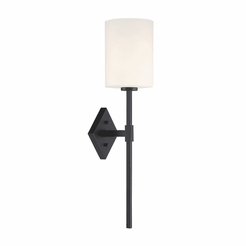 Savoy House Destin 1-LT Black Wall Sconce - Matte Black - 9-0902-1-89