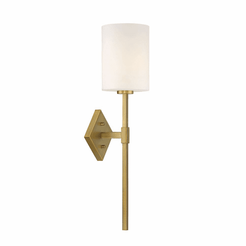 Savoy House Destin 1-LT Warm Brass Wall Sconce - 9-0902-1-322