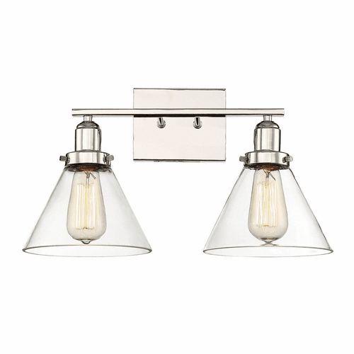 Savoy House Drake 2-LT Bath Bar - Polished Nickel - 8-9130-2-109