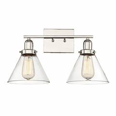 Savoy House Drake 2-LT Bath Bar - Polished Nickel - 8-9130-2-109