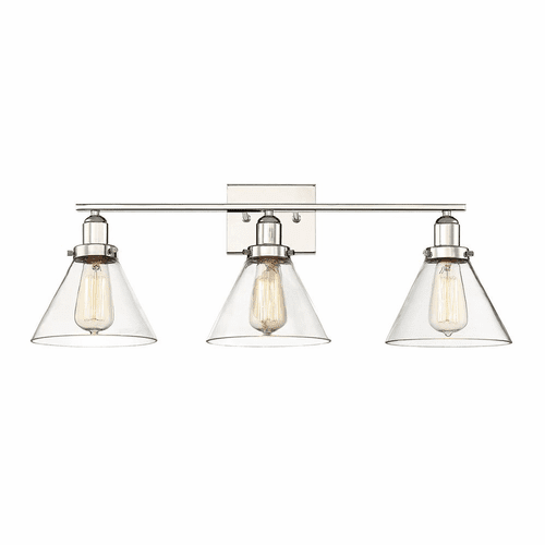 Savoy House Drake 3-LT Bath Bar - Polished Nickel - 8-9130-3-109