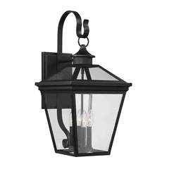 Savoy House Ellijay 12" Steel Wall Lantern - Black - 5-142-BK