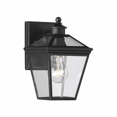 Savoy House Ellijay 7" Steel Wall Lantern - Black - 5-140-BK