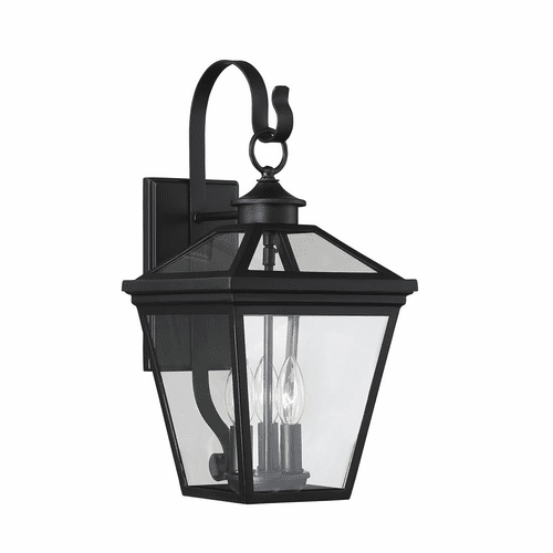 Savoy House Ellijay 9" Steel Wall Lantern - Black - 5-141-BK
