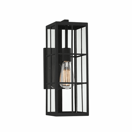 Savoy House Ericson 1-Light Outdoor Wall Lantern - Matte Black - 5-1989-BK