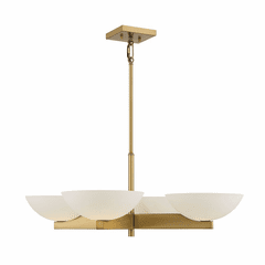 Savoy House Fallon 4-Light Chandelier - Brass - 1-1613-4-322