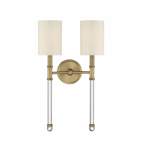 Savoy House Fremont 2-Light Wall Sconce - Brass - 9-103-2-322