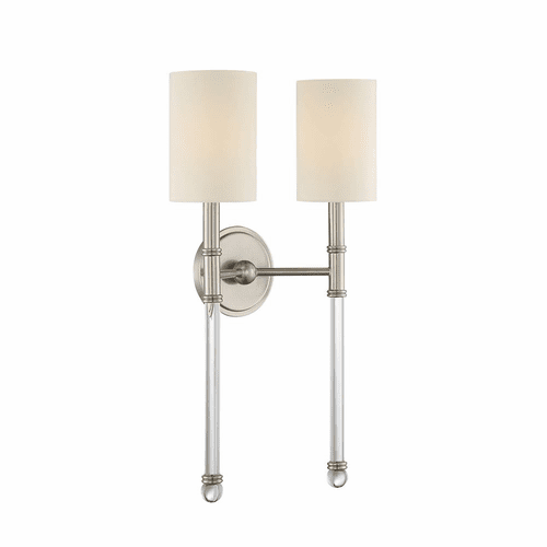Savoy House Fremont 2-LT Sconce - Satin Nickel - 9-103-2-SN