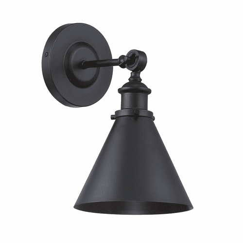 Savoy House Glenn 1-LT Black Wall Sconce - Matte Black - 9-0901-1-89