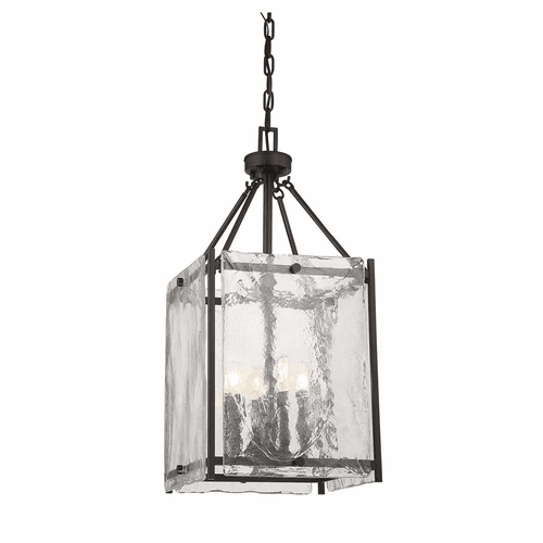 Savoy House Glenwood 4-LT Foyer Lantern - English Bronze - 3-3041-4-13