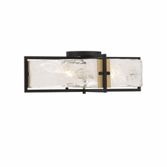 Savoy House Hayward 4-Light Ceiling Light - Matte Black w/Brass - 6-1695-4-143